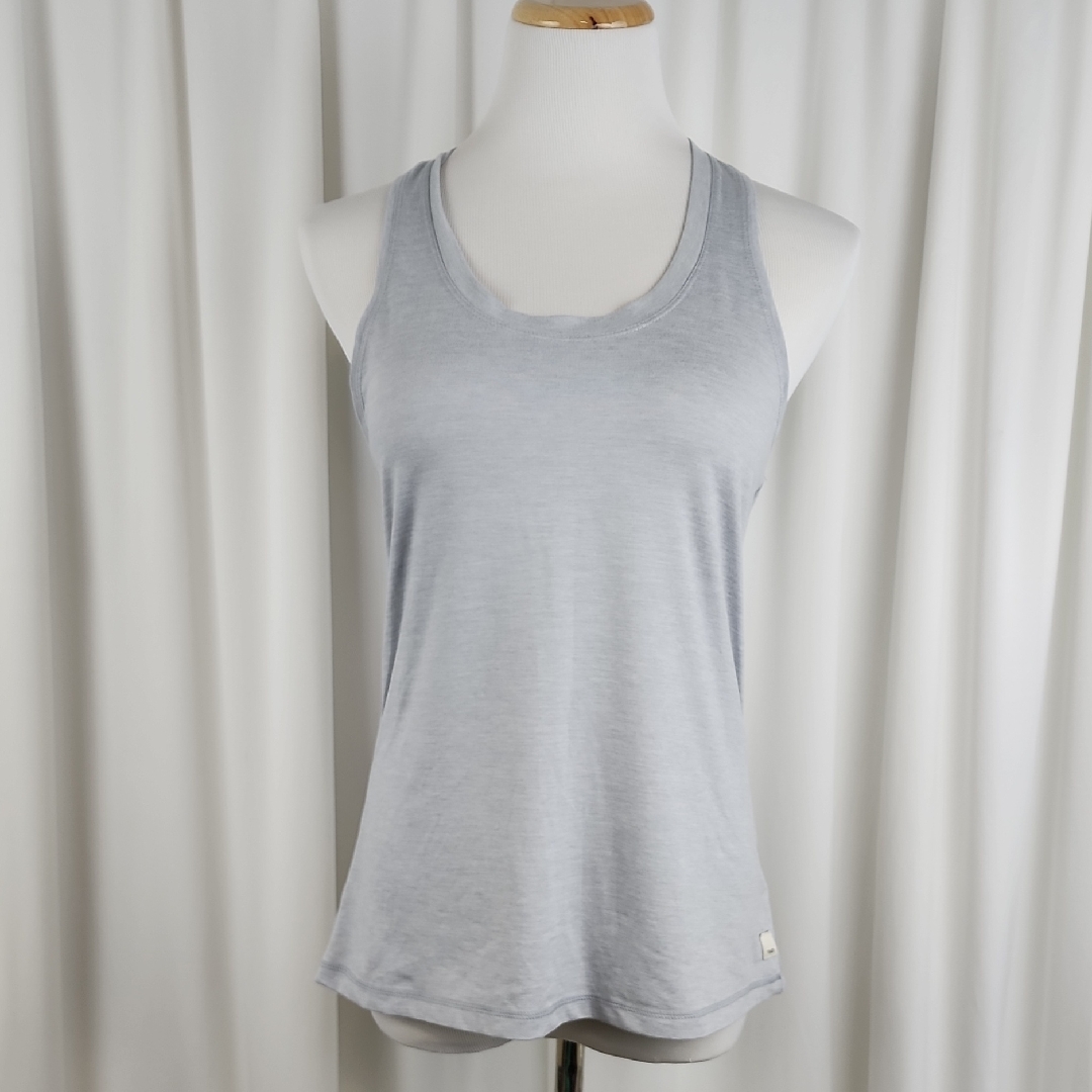 Vuori Lux Performance Tank Platinum Heather Size Medium